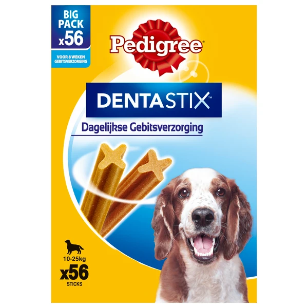 Pedigree Dentastix Medium Hondensnack 10-25 Kg 56 Stuks 3 Pedigree Dentastix Medium Hondensnack 10-25 Kg 56 Stuks