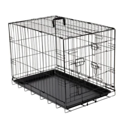 Adori Bench 2-Deurs Zwart - Hondenbench - 92x57x64 Cm