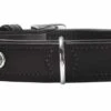 Hunter Halsband Voor Hond Softie Stone Art-nubuk Zwart Zwart Onderlegd 32-39x45x2,8 Cm -Honden Benodigdheden Winkel file 114