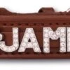 Hondenhalsband Met Naam Medium Brown -Honden Benodigdheden Winkel file 136