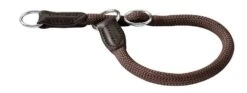Hunter Halsband Voor Hond Freestyle Met Stop Bruin 45 Cmx10 Mm