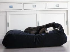 Hondenbed Zwart Ribcord Small -Honden Benodigdheden Winkel file 63