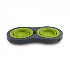 Popware Double Elevated Feeder - Groen
