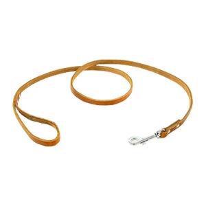 Tijssen Halsband & Lijn Vetleer - Cognac - Lijn - 12 Mm X 130 Cm