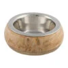 Trixie Rvs Bak Met Houtenhouder -Honden Benodigdheden Winkel trixie houten hondenvoerbak 16 cm 53715 0300 none
