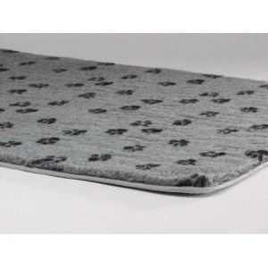 Beeztees Vetbed Grijs Met Pootjesprint Voor Honden Medium 3 Beeztees Vetbed Grijs Met Pootjesprint Voor Honden Medium